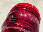 vtg antique Dressel Railroad Lantern w/screw in burner red globe