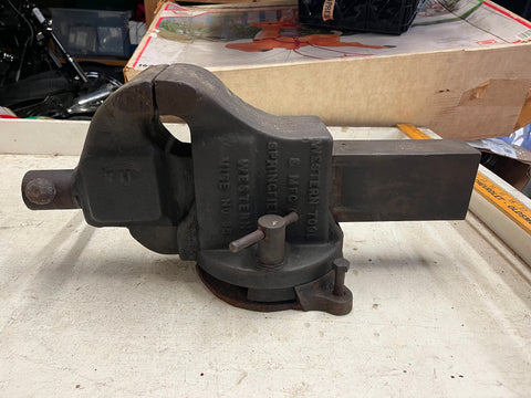 vtg antique Western Tool & MFG Co western vise no. 35 giant heavy duty tool