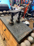 Antique Shoe Shine Polish Repair box French 1800's Tin Brass cobler Street Vendo