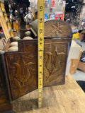Antique Shoe Shine Polish Repair box French 1800's Tin Brass cobler Street Vendo