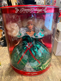 happy holidays barbie doll special edition 1995 1993 NIB Green Red Dress collect
