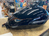 Vivid Black Bagger Gas Tank W Emblems FLH Ultra Classic Glide 2008^ FLTR Nice!