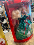 happy holidays barbie doll special edition 1995 1993 NIB Green Red Dress collect