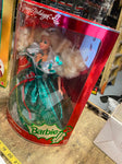 happy holidays barbie doll special edition 1995 1993 NIB Green Red Dress collect