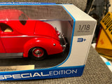 Maisto special edition 1939 Ford Delux coup red 1/18 diecast car