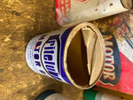 Vtg Britelube Oil Gas Can collector Vibrant colors Quart!