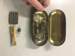 Vtg Automobile Advertising 1920s Eveready Mazda Lamp Kit Tin Can Container Bulbs