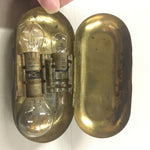 Vtg Automobile Advertising 1920s Eveready Mazda Lamp Kit Tin Can Container Bulbs