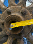 Model T Wood Spoke Wheel Solid Tire Military VTG Heavy Equipment Truck Auto Teen