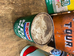 Vtg Exxon HDX Plus Full Motor Oil Gas Can collector Quart!