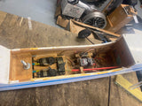 46x59 RC Airplane Nitro Motor Engine Remote Control Evolution 46 Wood Vtg Plane