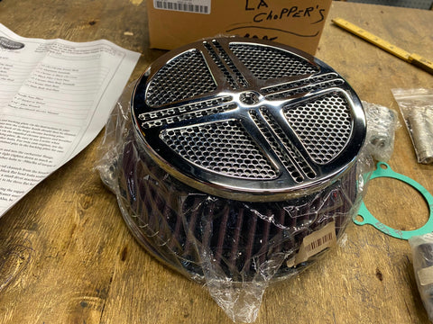 La Choppers Custom air Cleaner Harley Softail 1993-2006 Carb Hi flow Chrome XXX