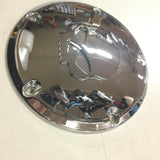 New Chrome/Chrome Skull Willie G 5 Hole Clutch Derby Cover Harley M8 Softail FLH