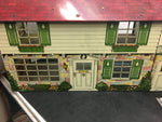 Vintage Louis Marx Disney Micky & Friends Lithograph tin Doll House furniture Lg