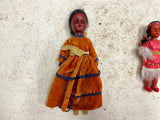 Lot of 4 vtg Indian Trading Co Native American dolls and coin purse figurines