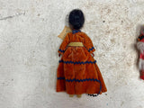 Lot of 4 vtg Indian Trading Co Native American dolls and coin purse figurines
