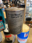 Vtg Harley Power Blend Oil Gas Can Motorcycle 1980's Shovelhead Ironhead Evo!