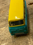 Vtg Matchbox Thames Estate Car #7 Nice shape Toys Bus yellow green Grey wheels