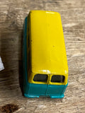 Vtg Matchbox Thames Estate Car #7 Nice shape Toys Bus yellow green Grey wheels