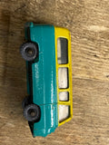 Vtg Matchbox Thames Estate Car #7 Nice shape Toys Bus yellow green Grey wheels