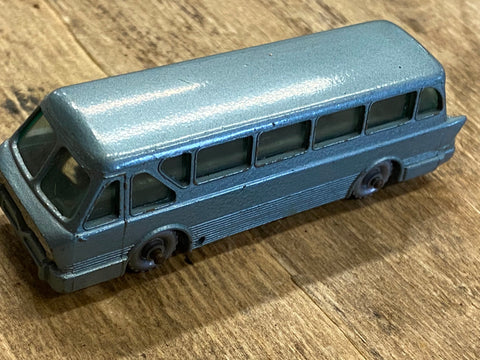 Vtg Matchbox Royal Tiger Coach #40 Nice shape Toys Bus Blue Grey wheels