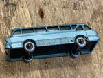 Vtg Matchbox Royal Tiger Coach #40 Nice shape Toys Bus Blue Grey wheels