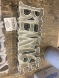 Halloween Decor Beware Creepy Sign Raised Bones Wall Window Haunted house Pr!