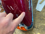 Front Fender Assy Harley Ultra Classic Glide Maroon Trim Emblems Black orange Pi