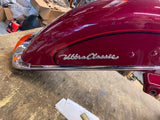 Front Fender Assy Harley Ultra Classic Glide Maroon Trim Emblems Black orange Pi