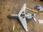 Vtg Friction airplane Marusyo Tin toy Lot Japan 1960's Boeing 727 AA american ai