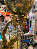 Antique Atlas Brass 33" Swinger Pendulum Greek Unique Clock Sculptur 1920's RARE