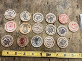 Wooden Nickle Collection Lot Vecturist cinci Montreal Shenang Election Coin Club