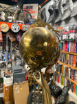 Antique Atlas Brass 33" Swinger Pendulum Greek Unique Clock Sculptur 1920's RARE