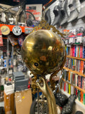 Antique Atlas Brass 33" Swinger Pendulum Greek Unique Clock Sculptur 1920's RARE