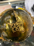 Antique Atlas Brass 33" Swinger Pendulum Greek Unique Clock Sculptur 1920's RARE