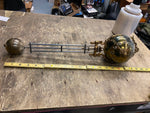 Antique Atlas Brass 33" Swinger Pendulum Greek Unique Clock Sculptur 1920's RARE