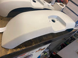 Denim white Saddlebag Lid Indian Chief Chieftan Vintage Left OE Factory 5455122-
