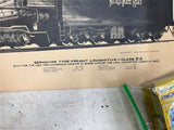 vtg 1969 Alvin F. Staufer Berkshire Type Freight Locomotive class s-2 poster
