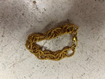 vtg Diamonds International gold tone necklace and bracelet combo