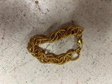 vtg Diamonds International gold tone necklace and bracelet combo