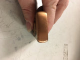 PII KOREA LIGHTER 3D Skull w Bandana Motorcycle & Girl Posing RARE copper look!!