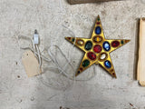 vtg 1960s 120v Electrified Tree Top Star Tested and working Xmas Decoration