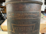 vtg Antique brass & copper Keystone Fire Extinguisher James Boyd & Bro Philli PA