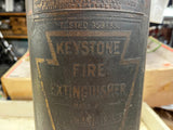 vtg Antique brass & copper Keystone Fire Extinguisher James Boyd & Bro Philli PA