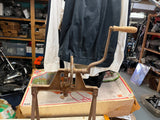VTG Antique Pre-1900 Primitive Solid Metal Butter Churn Rustic Decor Collectible