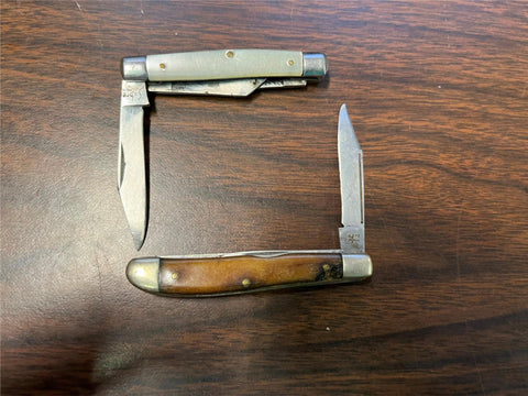 Vintage Lot of 2 Made in Japan Sabre Folding Multiple Blade Pocket Knives