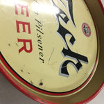 12 " Tech Golden Pilsener Beer Tin Metal Beer Tray Pitts. Pa Brewing Breweriana
