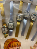 Vtg Toy Watch Display Girls 1960's Lot Candy Store 5&10 Collectible Set Carnival