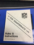 Vintage The VCR VHS Quarterback Board Game Complete 1986 NFL Football teams box.