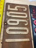 Antique 1918 License plate Pa Penn Vintage Car Truck Hot Rod Nice Shape Collecti